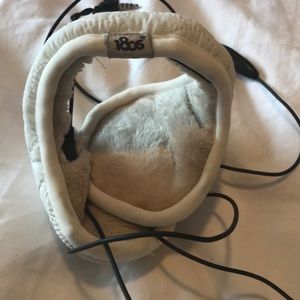 Soft White 180s Headphone earmuffs -behind the ear